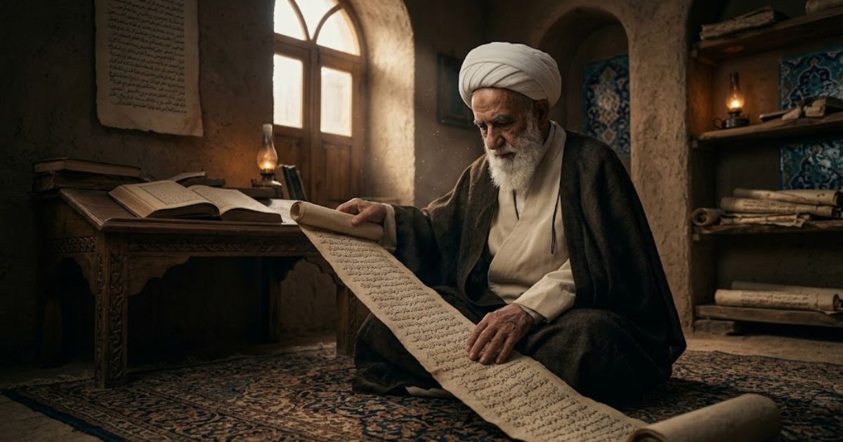 سیره سلوکی آیت الله قاضی در عصر جمعه و قرائت دعای سمات